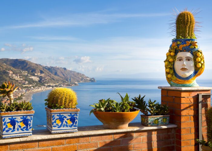 A view of Taormina, the final stage of Sicily Bike Tour