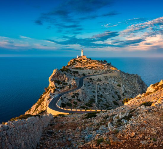 Lighthouse of Cap de Formentor Mallorca Spain around Sunset