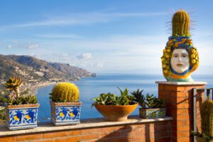 A view of Taormina, the final stage of Sicily Bike Tour